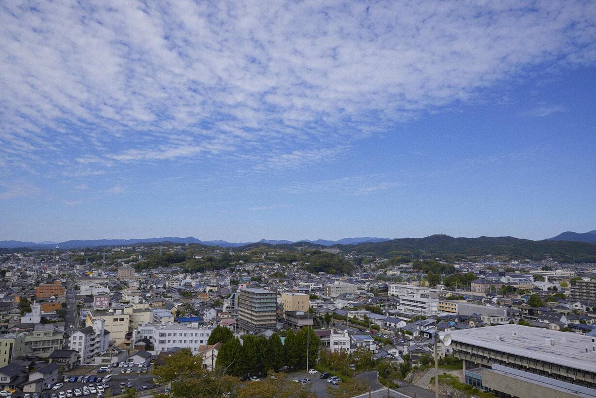 山本精肉本店がある岡山県津山市