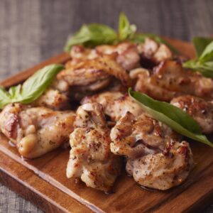 国産　鶏バジル